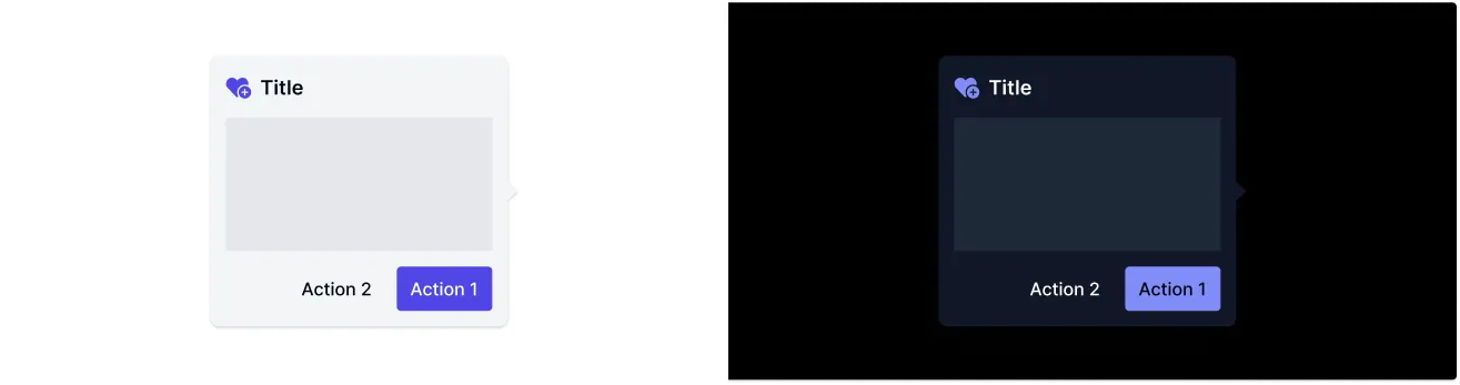 Popover - light & dark mode