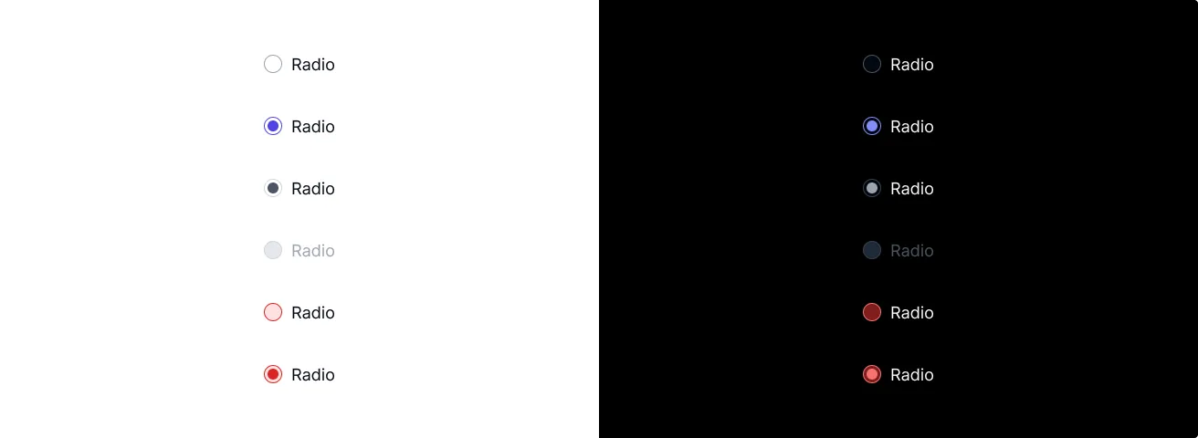 Radio - light & dark mode