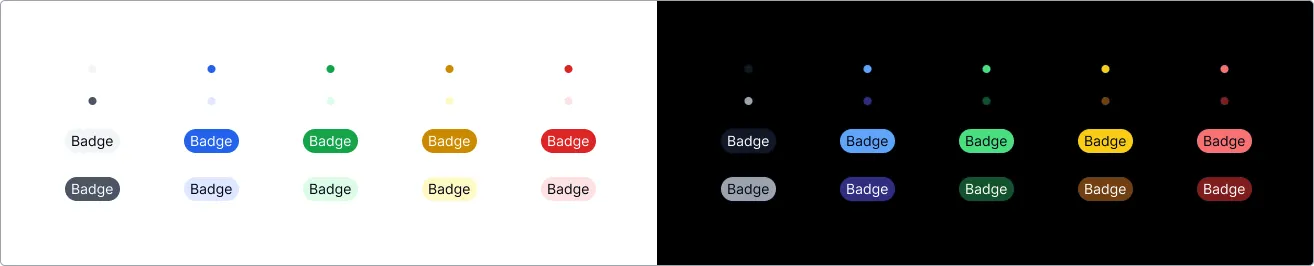 Badge - light & dark mode