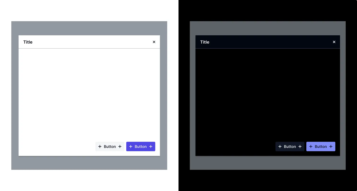Drawer - light & dark mode