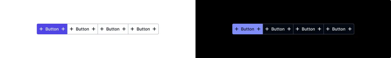Button Group - light & dark mode